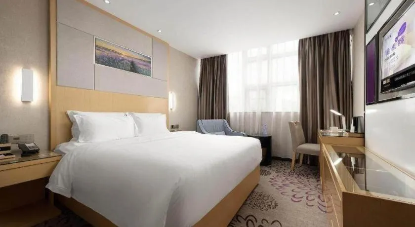 Bed in Lavande Hotel Guangzhou Shangxiajiu Pedestrian Street Hualin Temple Metro Station