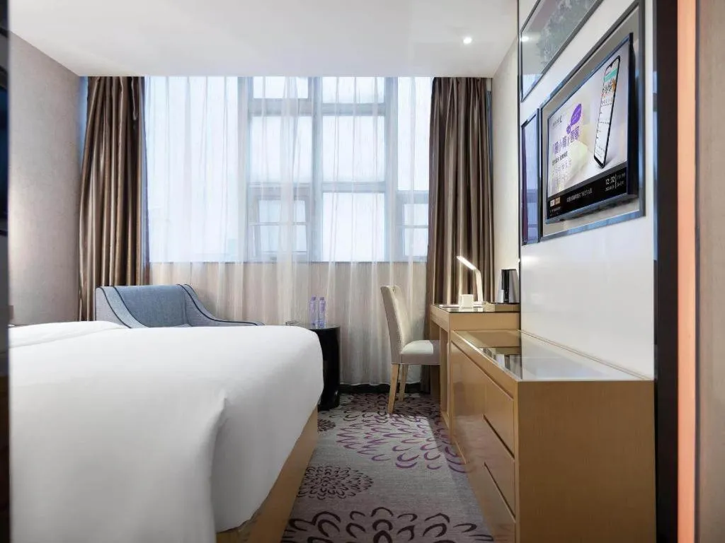 Bed in Lavande Hotel Guangzhou Shangxiajiu Pedestrian Street Hualin Temple Metro Station
