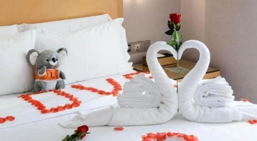 Bed in Lavande Hotel Guangzhou Shangxiajiu Pedestrian Street Hualin Temple Metro Station