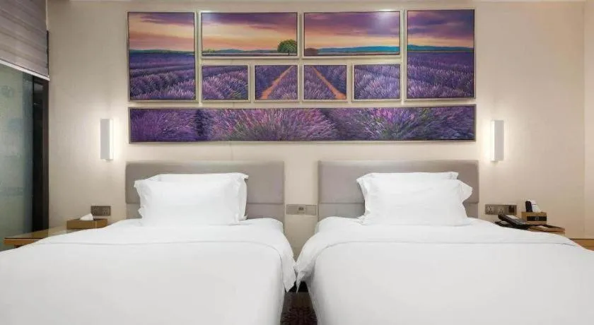 Bed in Lavande Hotel Guangzhou Shangxiajiu Pedestrian Street Hualin Temple Metro Station