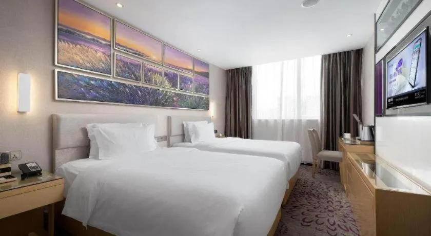Bed in Lavande Hotel Guangzhou Shangxiajiu Pedestrian Street Hualin Temple Metro Station