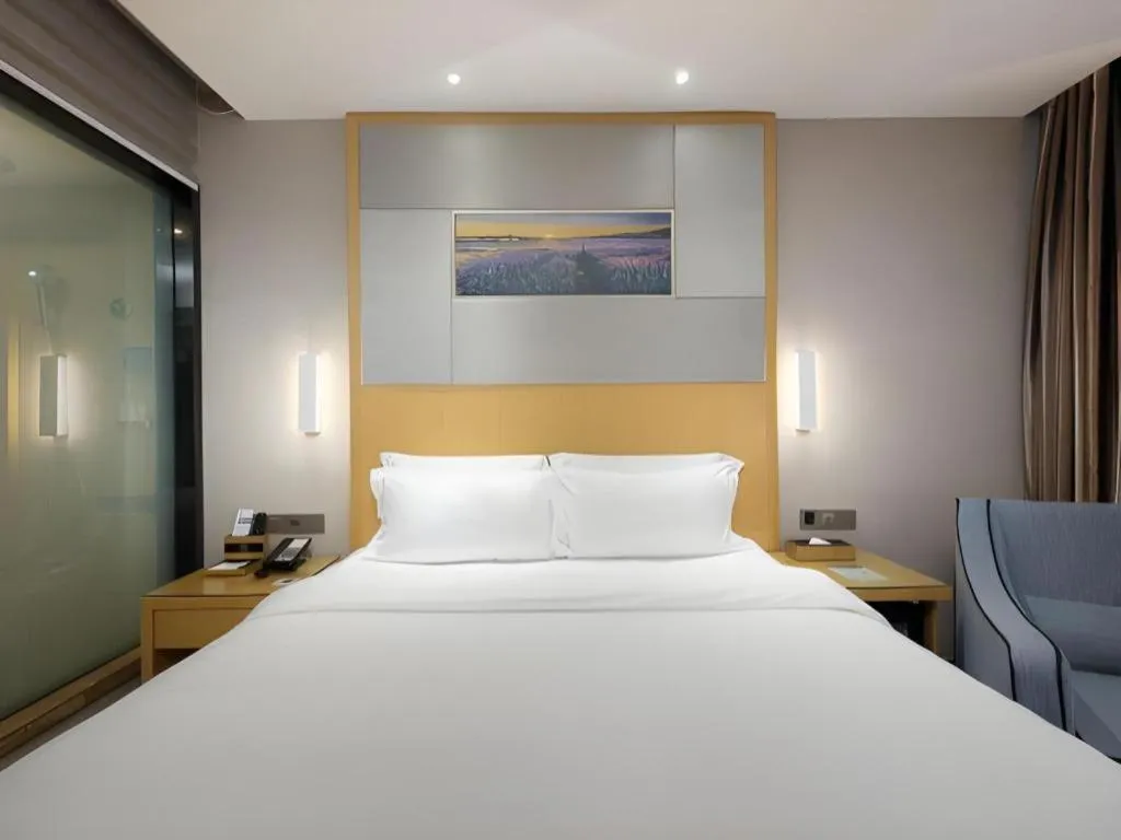 Bed in Lavande Hotel Guangzhou Shangxiajiu Pedestrian Street Hualin Temple Metro Station