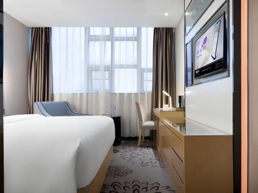Bed in Lavande Hotel Guangzhou Shangxiajiu Pedestrian Street Hualin Temple Metro Station