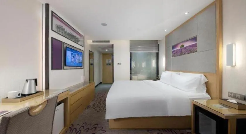 Bed in Lavande Hotel Guangzhou Shangxiajiu Pedestrian Street Hualin Temple Metro Station
