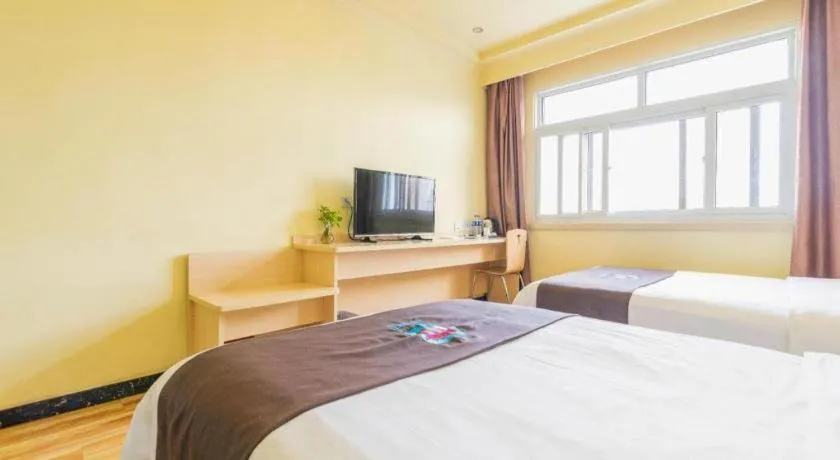 Bed in Pai Hotel Tianjin Binguan Metro Station Municipal Government