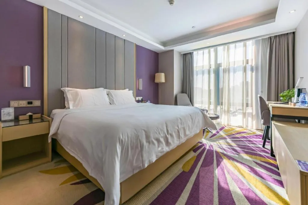 Bed in Lavande Hotel Beijing Olympic Village bird nest