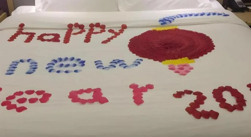 Bed in Lavande Hotel Beijing Olympic Village bird nest