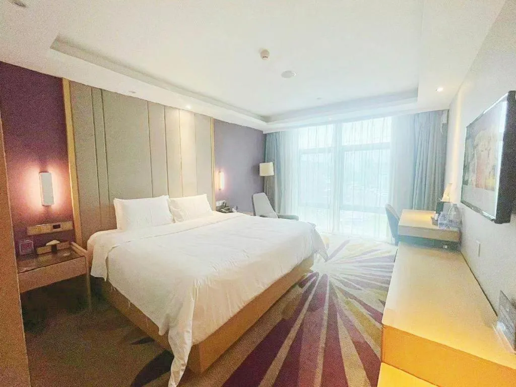 Bed in Lavande Hotel Beijing Olympic Village bird nest