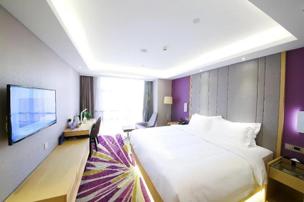 Bed in Lavande Hotel Beijing Olympic Village bird nest