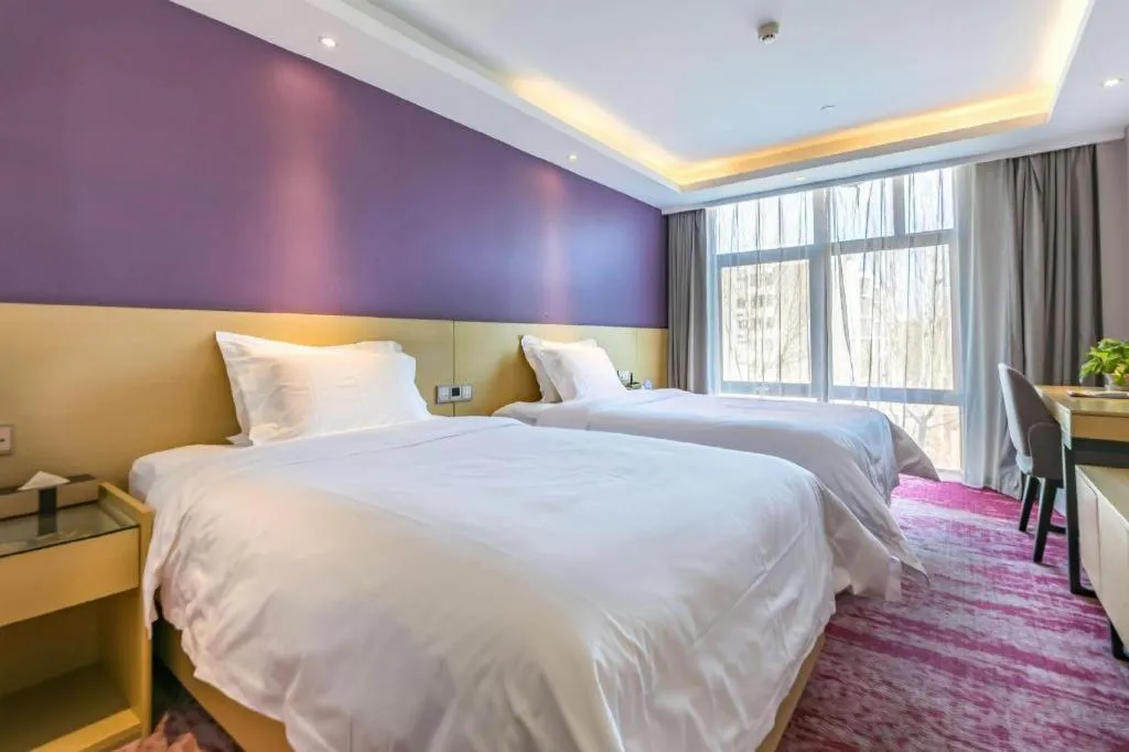 Bed in Lavande Hotel Beijing Olympic Village bird nest