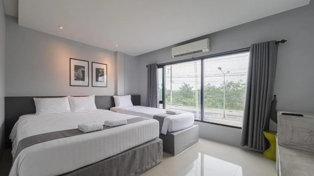 Bed in C2U Hotel Uthai Thani