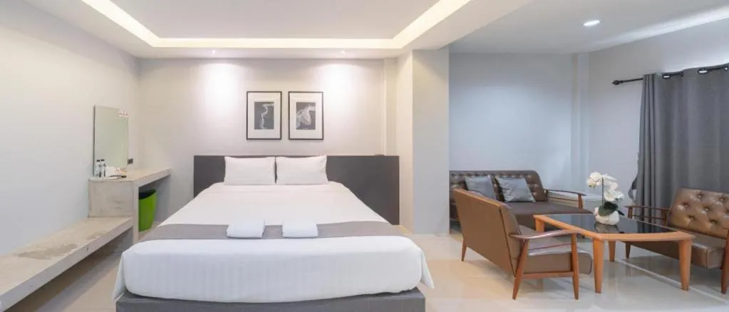 Bed in C2U Hotel Uthai Thani