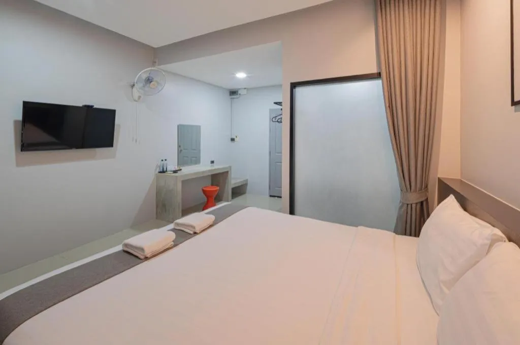 Bed in C2U Hotel Uthai Thani