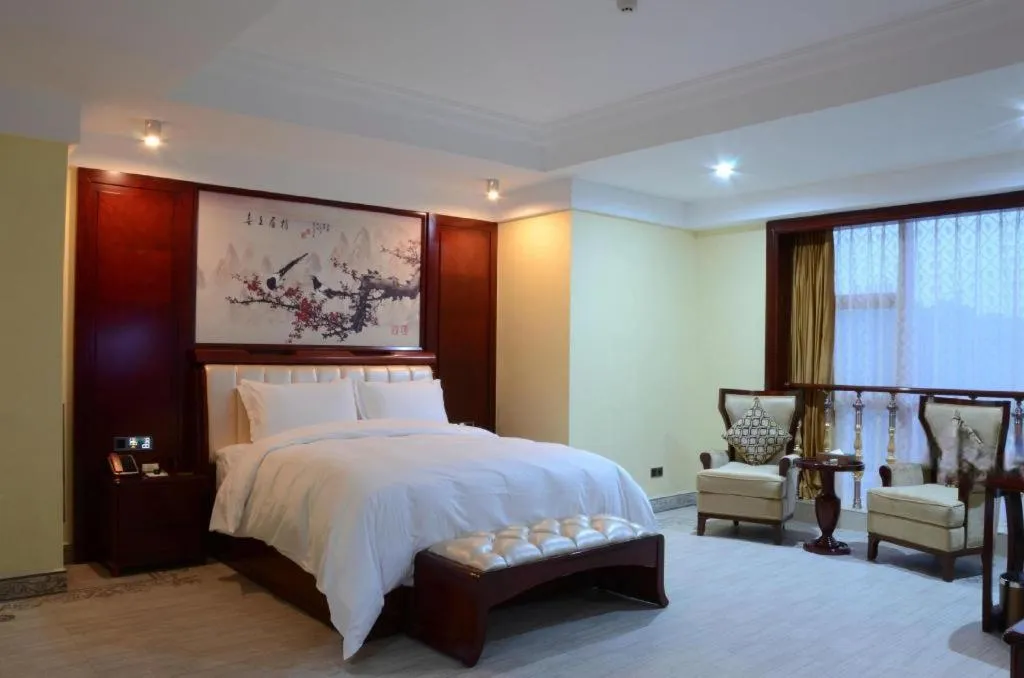 Bed in Wanjiale International Hotel