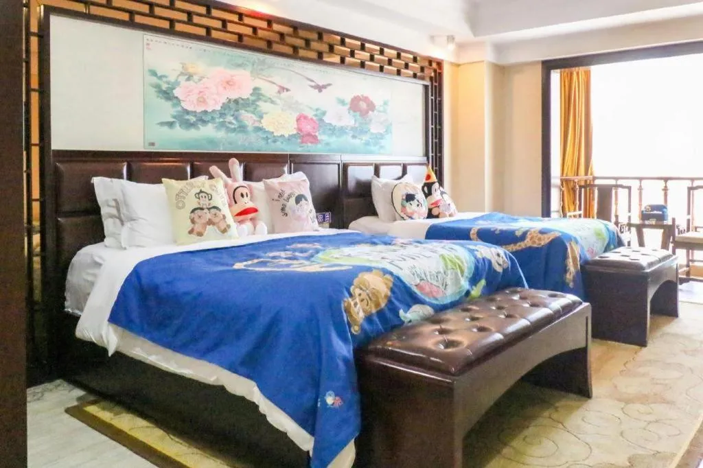 Bed in Wanjiale International Hotel