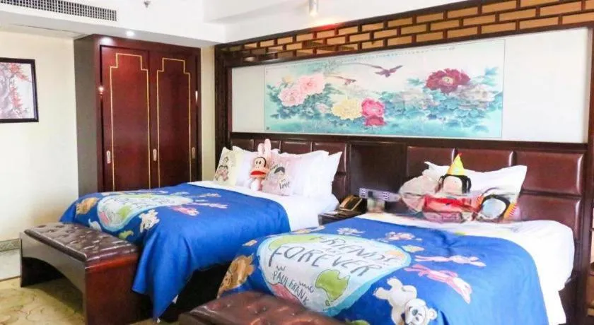 Bed in Wanjiale International Hotel
