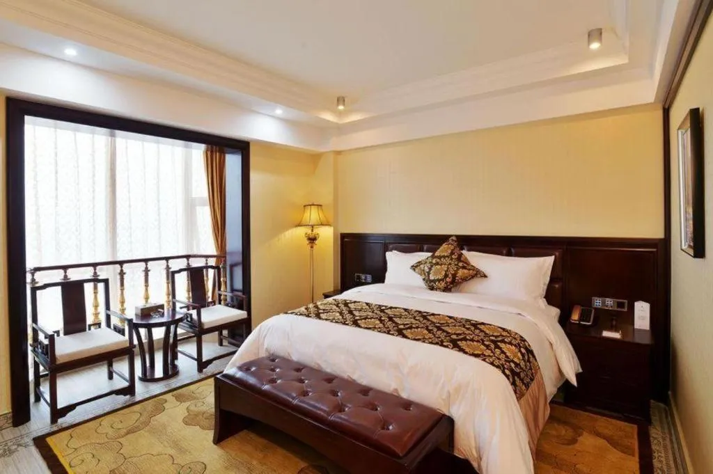 Bed in Wanjiale International Hotel
