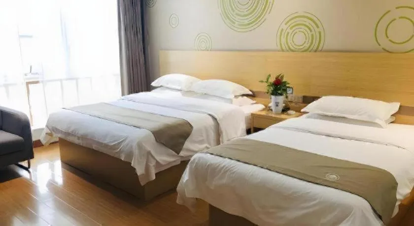 Bed in GreenTree Inn Heze Danxian Shangmaocheng Business Branch