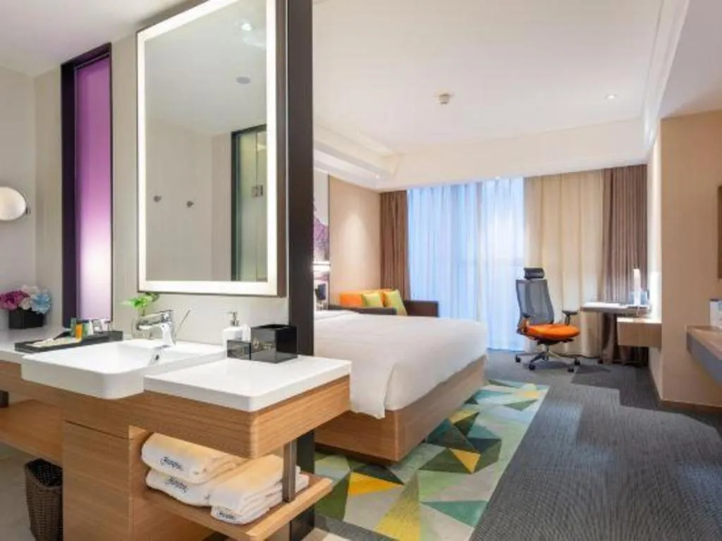 Bed in Hampton by Hilton Suzhou XiangCheng