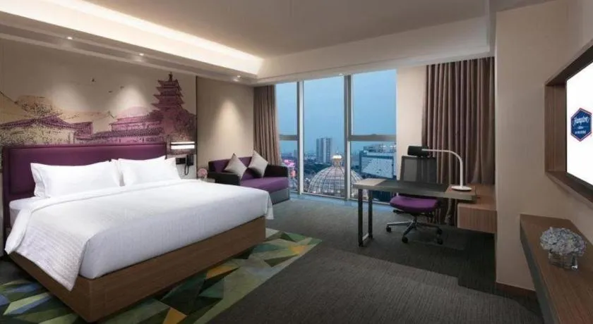 Bed in Hampton by Hilton Suzhou XiangCheng