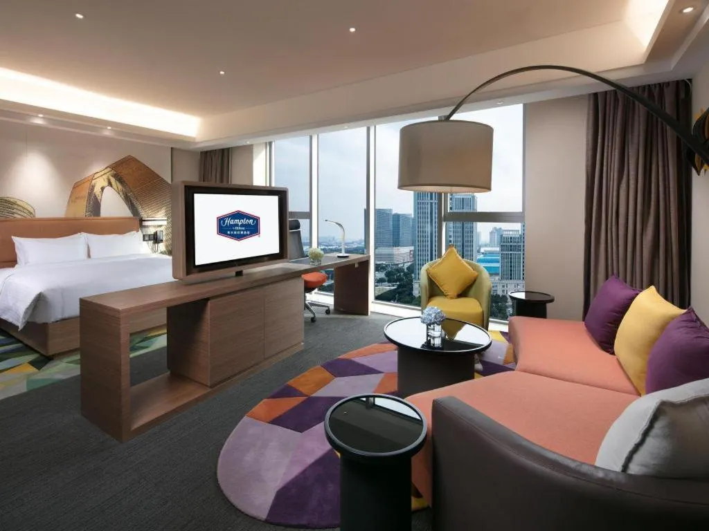 Bed in Hampton by Hilton Suzhou XiangCheng