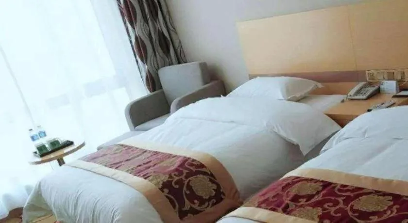 Bed in GreenTree Inn Linxia Niujinhe Avenue Express Hotel