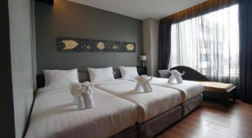 Bed in The Bangkok Venice Suite