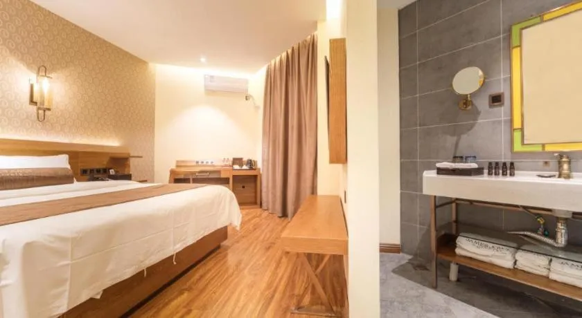 Bed in James Joyce Coffetel Qufu Tourist Center Gulou Street Sankong Scenic Spot