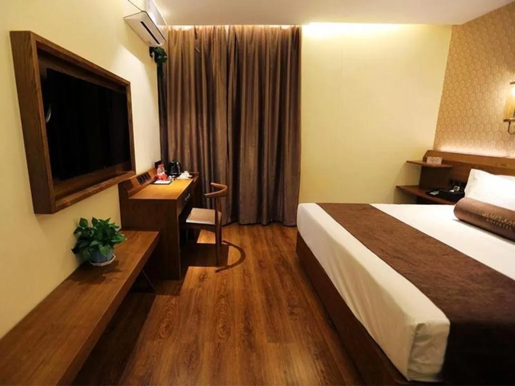 Bed in James Joyce Coffetel Qufu Tourist Center Gulou Street Sankong Scenic Spot