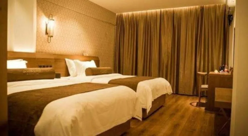 Bed in James Joyce Coffetel Qufu Tourist Center Gulou Street Sankong Scenic Spot