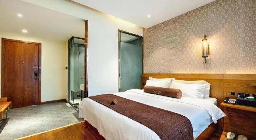 Bed in James Joyce Coffetel Qufu Tourist Center Gulou Street Sankong Scenic Spot