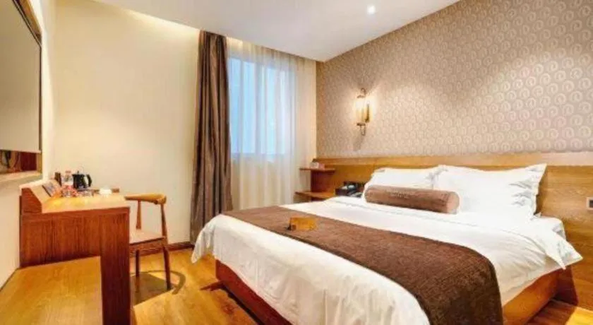Bed in James Joyce Coffetel Qufu Tourist Center Gulou Street Sankong Scenic Spot