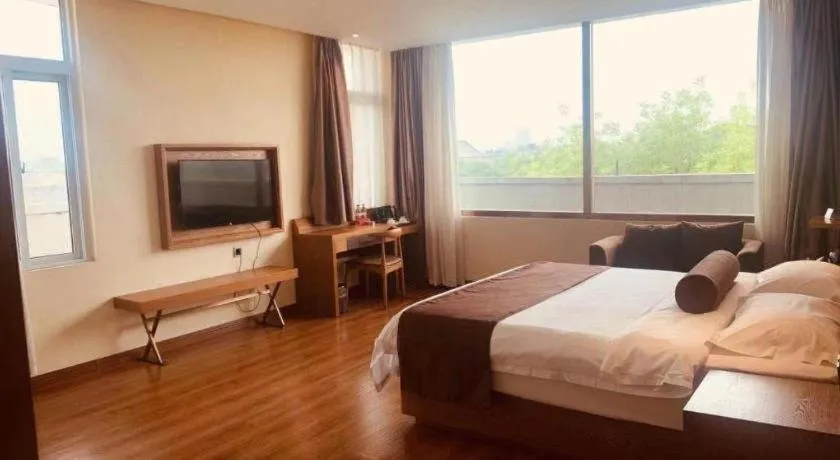 Bed in James Joyce Coffetel Qufu Tourist Center Gulou Street Sankong Scenic Spot