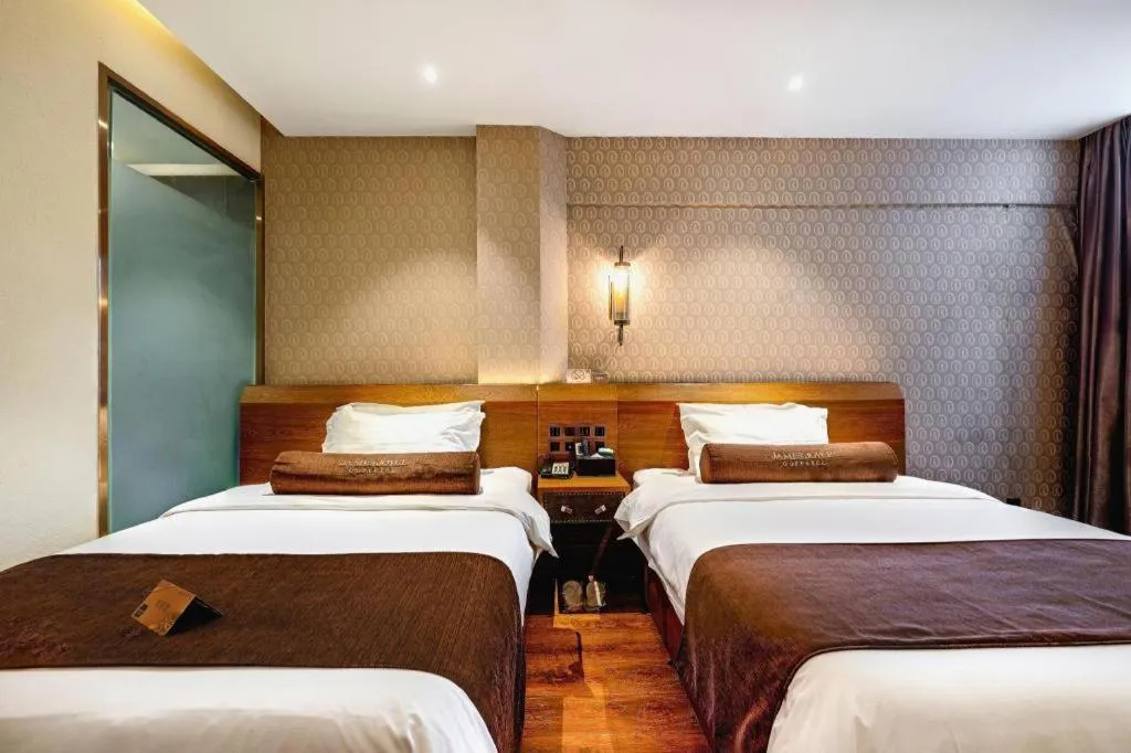 Bed in James Joyce Coffetel Qufu Tourist Center Gulou Street Sankong Scenic Spot