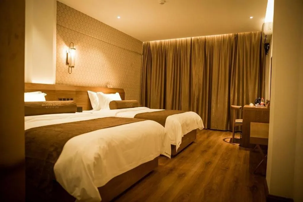 Bed in James Joyce Coffetel Qufu Tourist Center Gulou Street Sankong Scenic Spot