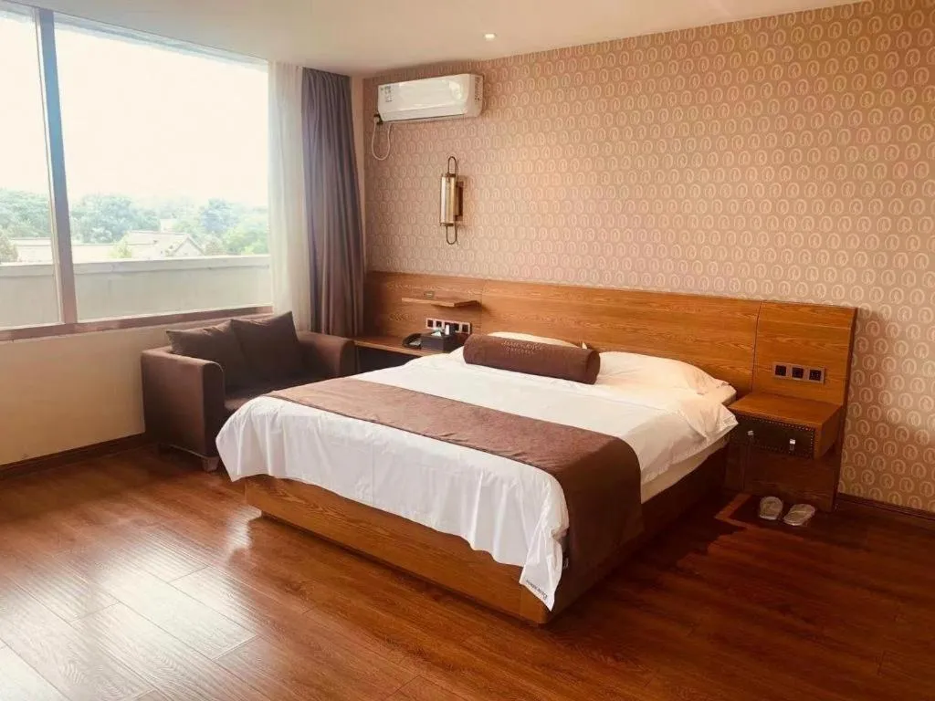 Bed in James Joyce Coffetel Qufu Tourist Center Gulou Street Sankong Scenic Spot