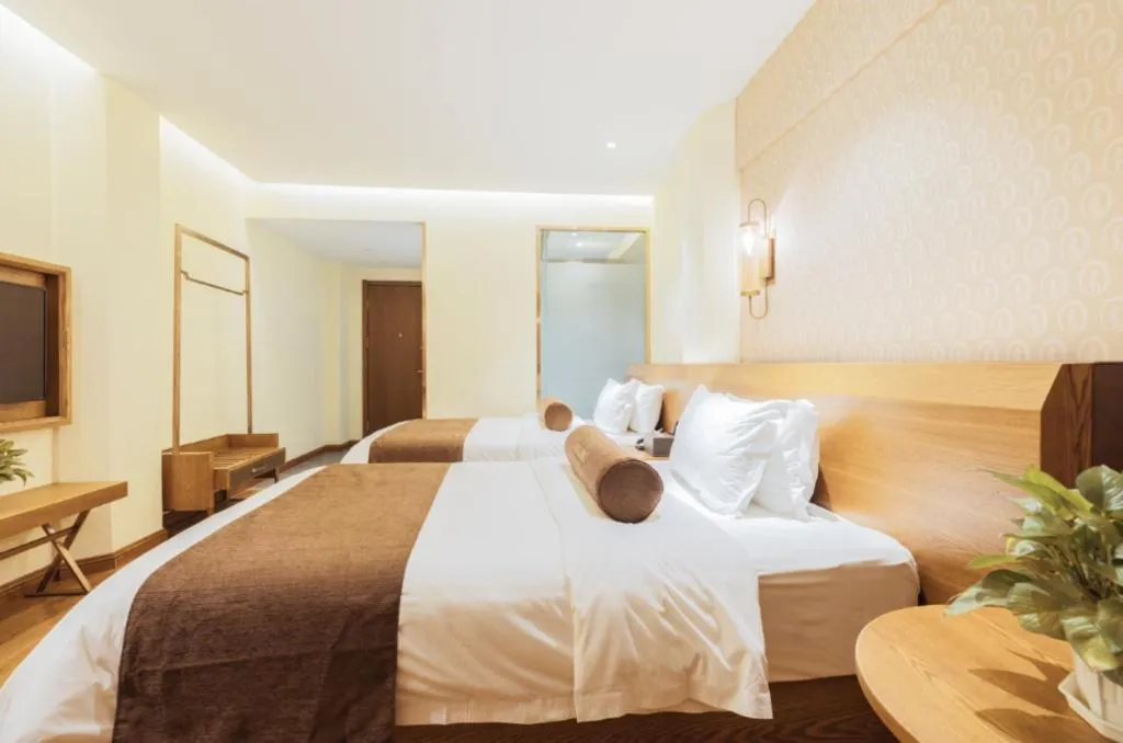 Bed in James Joyce Coffetel Qufu Tourist Center Gulou Street Sankong Scenic Spot