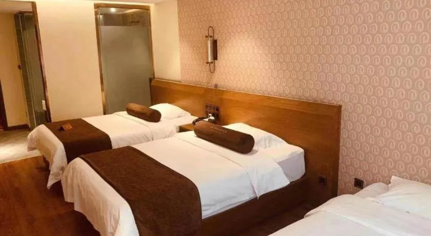 Bed in James Joyce Coffetel Qufu Tourist Center Gulou Street Sankong Scenic Spot