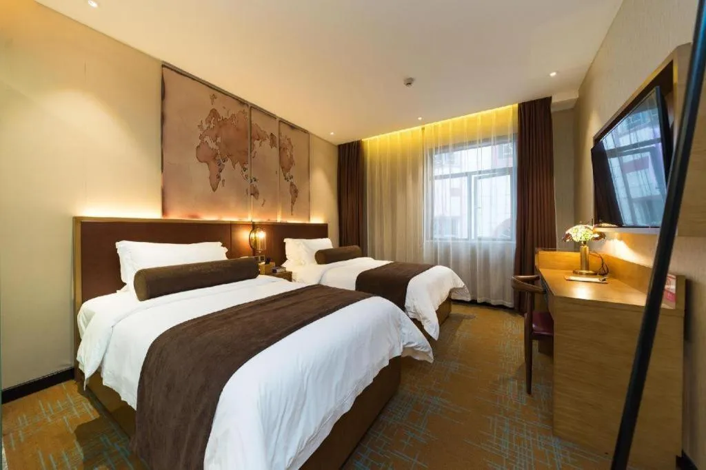 Bed in James Joyce Coffetel Guangzhou Dongxiaonan Metro Station Branch