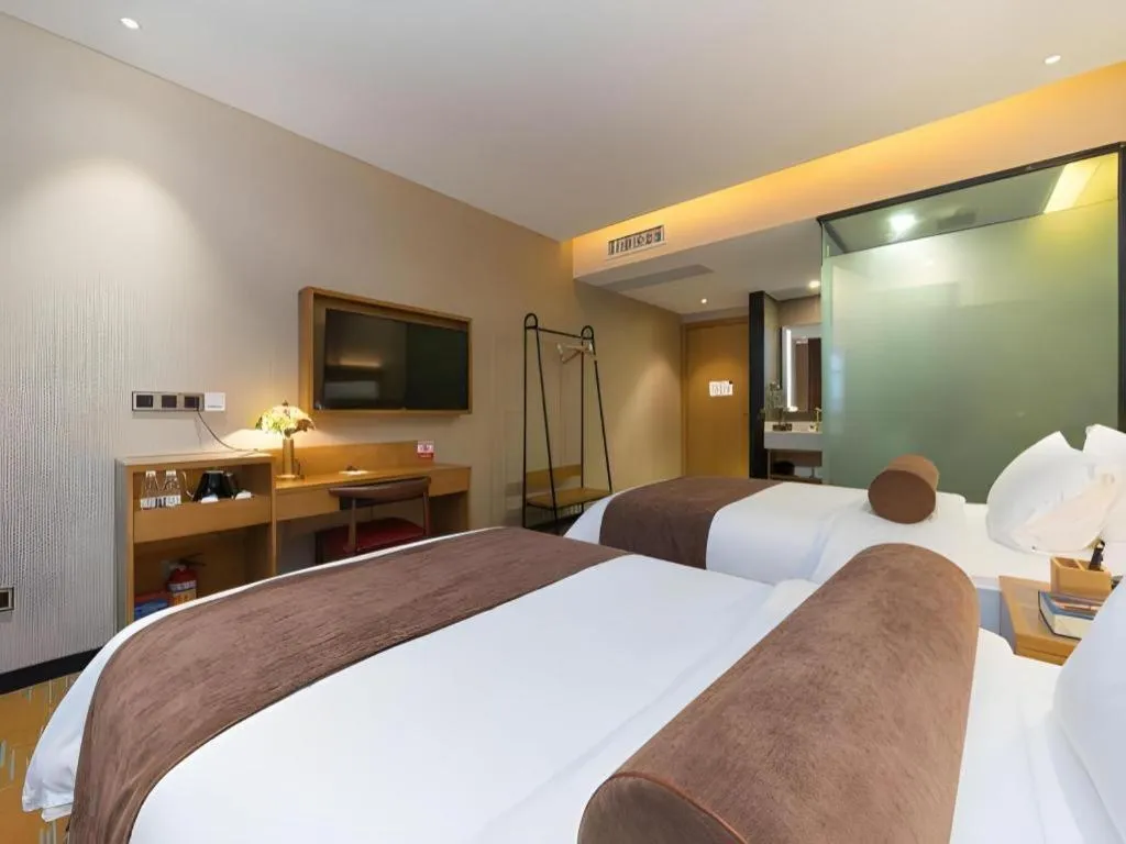 Bed in James Joyce Coffetel Guangzhou Dongxiaonan Metro Station Branch