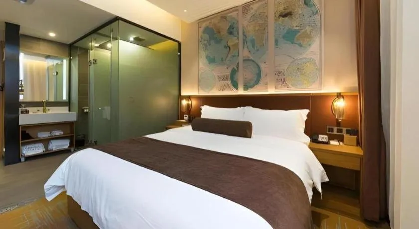 Bed in James Joyce Coffetel Guangzhou Dongxiaonan Metro Station Branch