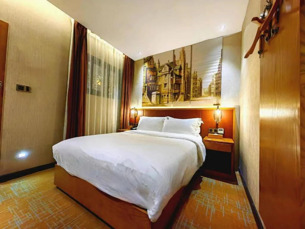 Bed in James Joyce Coffetel Guangzhou Dongxiaonan Metro Station Branch