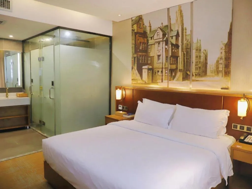 Bed in James Joyce Coffetel Guangzhou Dongxiaonan Metro Station Branch