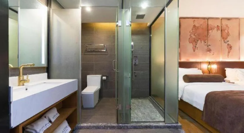 Bed in James Joyce Coffetel Guangzhou Dongxiaonan Metro Station Branch