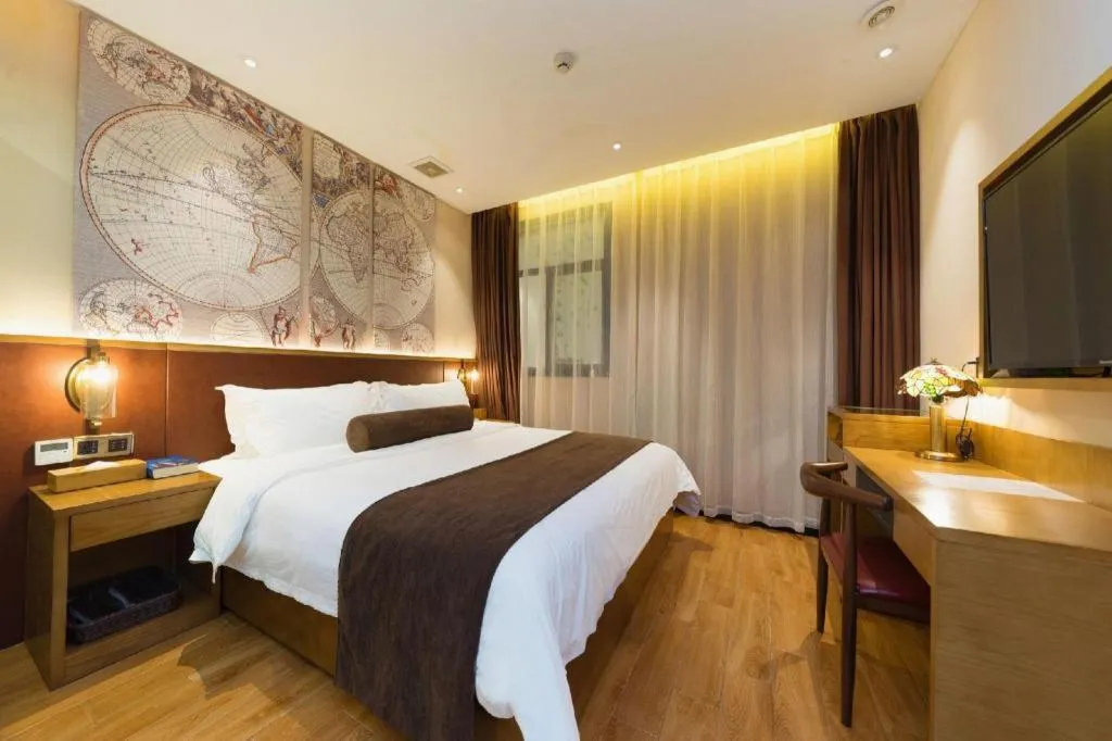 Bed in James Joyce Coffetel Guangzhou Dongxiaonan Metro Station Branch