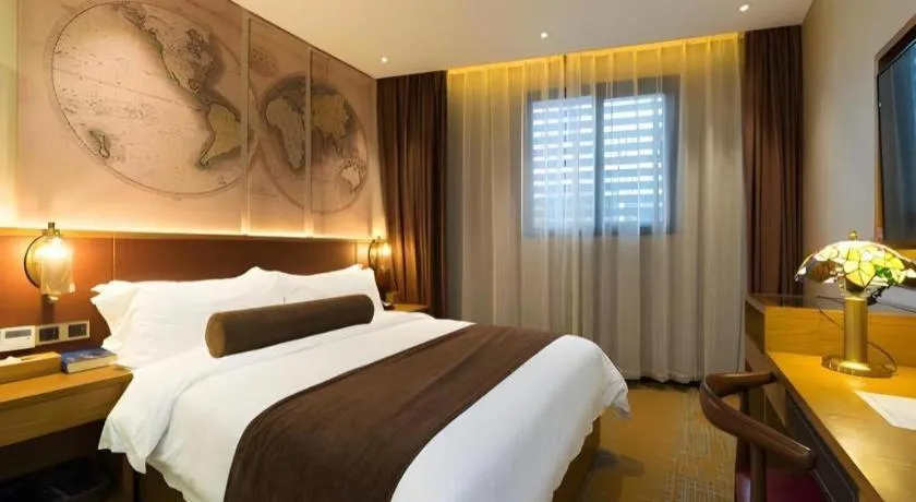 Bed in James Joyce Coffetel Guangzhou Dongxiaonan Metro Station Branch