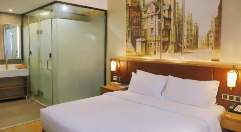 Bed in James Joyce Coffetel Guangzhou Dongxiaonan Metro Station Branch