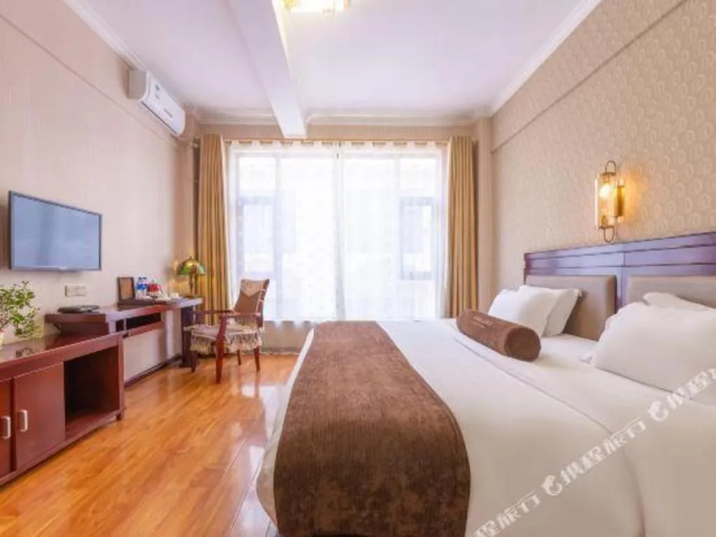 Bed in James Joyce Coffetel Dali Erhai Wetland Park