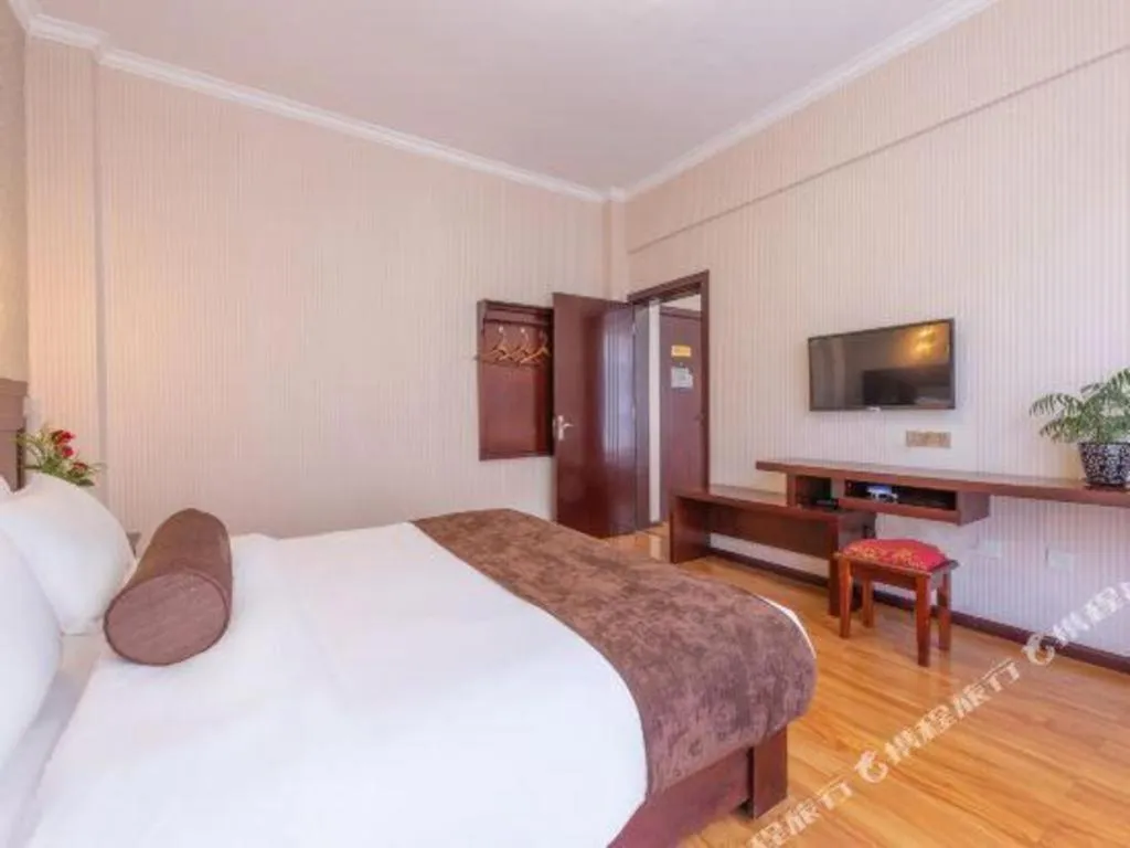 Bed in James Joyce Coffetel Dali Erhai Wetland Park