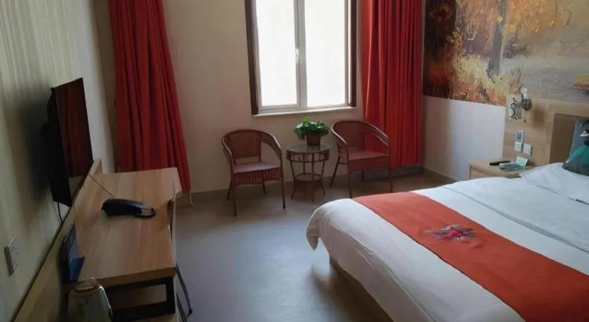 Bed in PAI Hotel Beijing Capital International Airport Linhe Development Zone